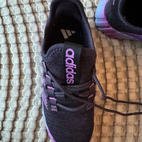 Adidas Kaptir Flow Black and Purple Kids Sneakers - Picture 7 of 11